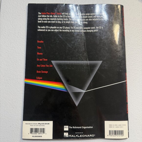 Pink Floyd Dark Side of the Moon Guitar Play-Along Book (Hal Leonard Edition) - Picture 2 of 2
